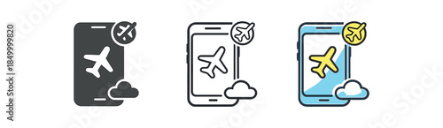 digital wellbeing phone airplane mode with tiny cloud