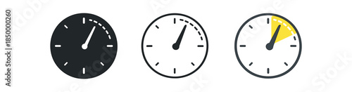 productivity minimalist clock face showing focus hour