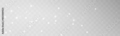 Airy white dust sparkles with soft radiant highlights. Floating particles create a peaceful winter atmosphere. Perfect overlay for clean holiday visuals and cards vector