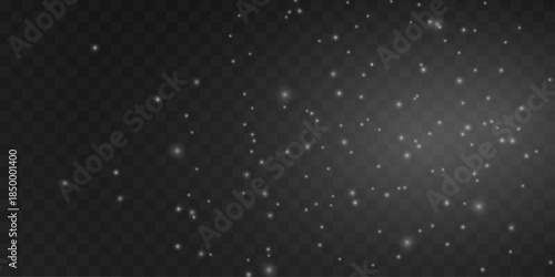 Soft golden glitter dust glows with subtle shimmering highlights. Floating powder adds elegance and rich festive charm. Great overlay for Christmas and luxury designs vector