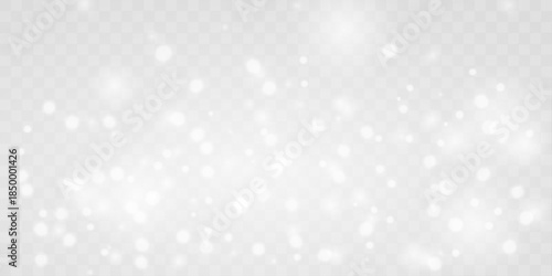White glowing dust spreads gently across the scene. Sparkling powder adds festive brightness and calm motion. Ideal overlay for winter and Christmas visuals vector