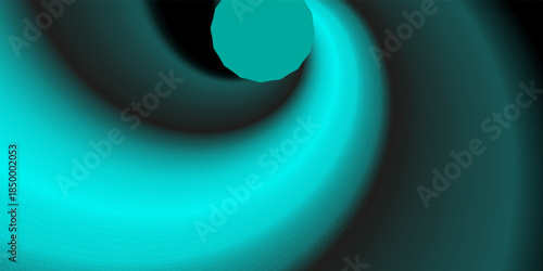 Abstract blue glowing spiral lines on dark blue background. Swirl lines element. Futuristic technology graphic. Suit for poster, booklet, banner, brochure, vector ilustration.