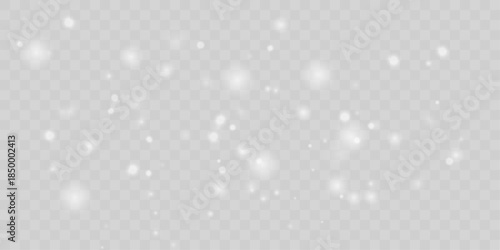Soft white glitter dust glows gently with subtle shimmering light. Floating powder adds elegance and serene festive motion. Great overlay for Christmas and winter designs vector