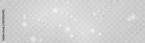 Bright white dust sparkles softly with glowing powder. Light festive particles create serene winter elegance. Great overlay for clean holiday visuals and backgrounds vector