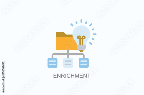 Enrichment Icon Or Logo Isolated Vector Illustration