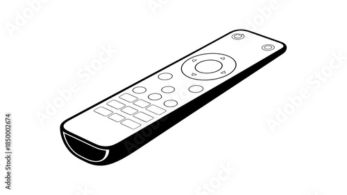 Simple Black and White Remote Control.