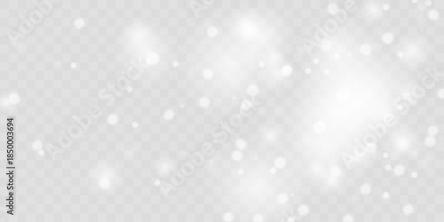 White sparkling dust flows softly with glowing particles. Airy powder adds elegance and peaceful winter mood. Great overlay for holiday visuals and clean backgrounds vector