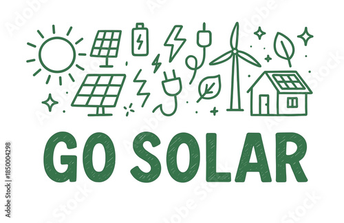 Go solar: embrace renewable energy with solar panels and wind turbines