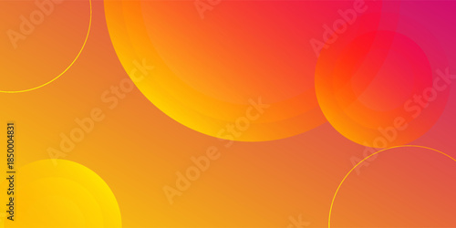 Abstract colored pink and yellow waves banner background. Creative illustration for poster, web, landing, page, cover, EPS 10