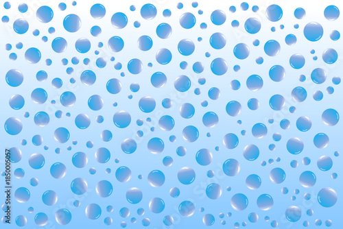 Blue Water Droplets Abstract Pattern Fresh Background