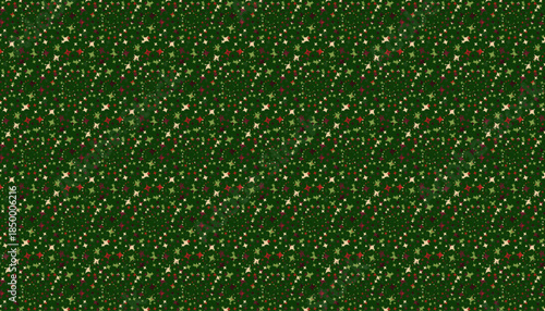 Green Christmas Glitter Background with Festive Holiday Sparkle Texture
