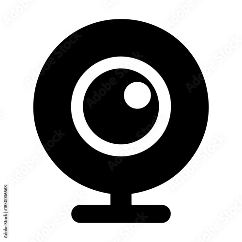 webcam camera technology icon vector