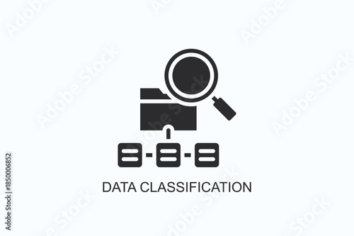 Data Classification Icon Or Logo Isolated Vector Illustration