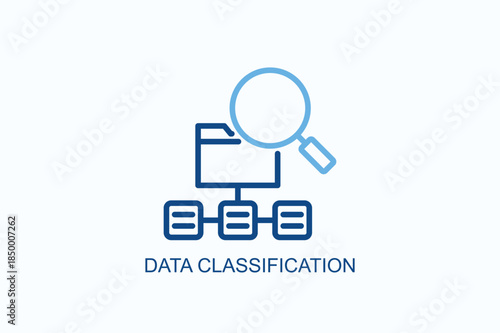 Data Classification Icon Or Logo Isolated Vector Illustration