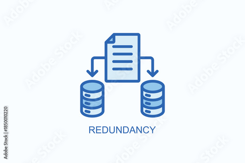 Redundancy Icon Or Logo Isolated Vector Illustration