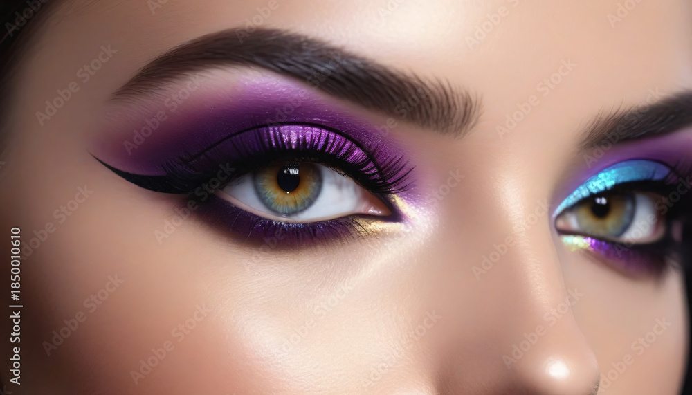 Obraz premium eyeshadow close-up