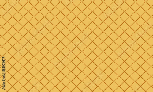 Wafer texture vector seamless pattern print background. ice cream cone texture, sweet dessert wafer pattern. Waffle cone and wafer texture vector backgrounds. 