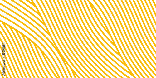Yellow instant noodle, pasta and spaghetti texture with geometric wavy lines. Ramen, pasta vector pattern. Background abstract food illustration