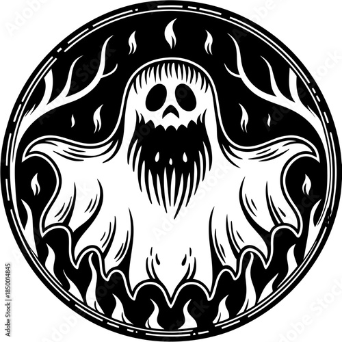 Cursed Flame Emblem Shaped Like A Ghost Clean Vec (1)(1)