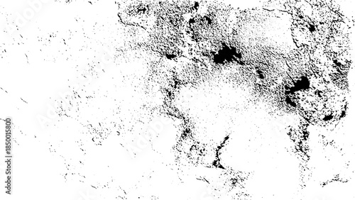 Distressed overlay dirty concrete grunge adstract background. Black texture on white. Worn effect backdrop. Grunge background. Abstract pattern. Vector illustration