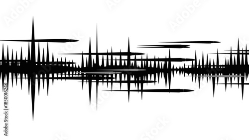 Sound Waveform Signal Audio Visual Representation.