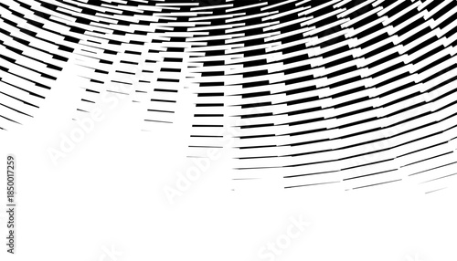 Black and white abstract transition pattern with geometric shapes for sporty and modern background and jersey design. Fully editable vector element. Vector Format Illustration 