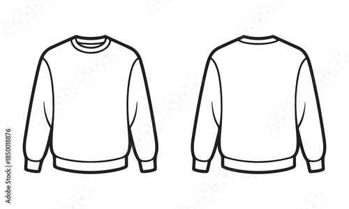 Blank crew neck sweatshirt