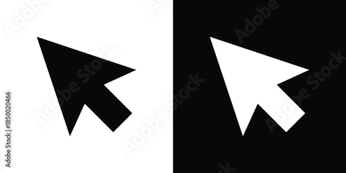 Mouse icon, silhouette pictogram. black icon set