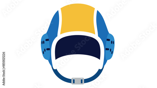 Modern wrestling headgear with bold colors
