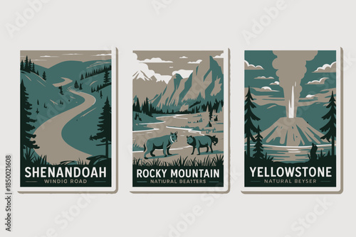 Vintage Travel Posters National Parks