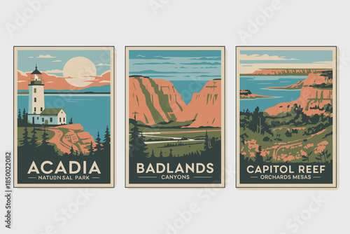 Vintage Travel Posters National Parks