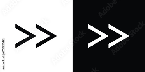 Previous arrow icon, silhouette pictogram. black icon set