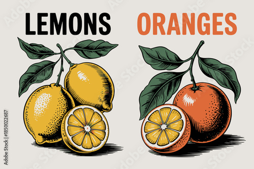 oranges and lemons
