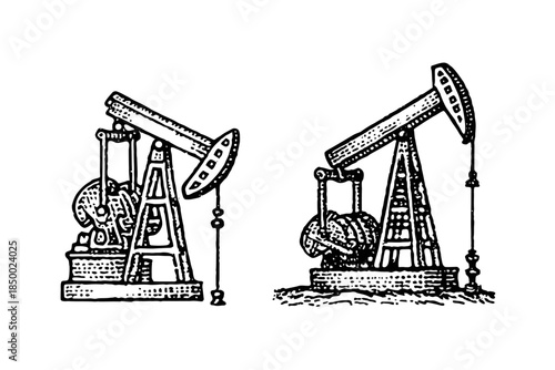 Oil Pumpjack Icons