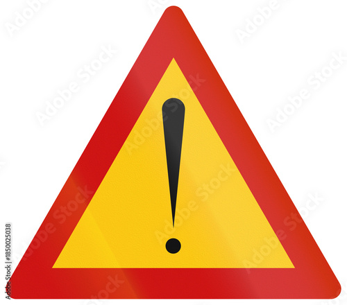 Road sign used in Greece - Other dangers
