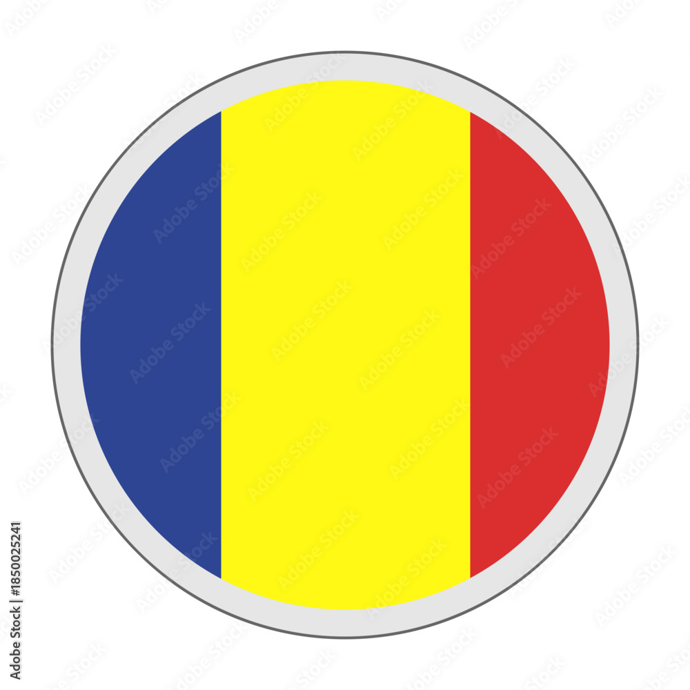 Fototapeta premium Romania Flag Icon