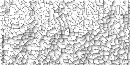 Abstract Spider Net Retro White Camouflage Seamless Vector Pattern with Grunge Texture, Broken Glass Cement kitchen decor, white marble bath floor. Seamless pattern with 3d shapes vector Vintage Illus