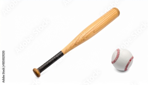 木製バットと野球ボール1