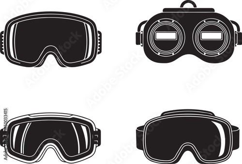 Ski Goggle Silhouettes ski goggles
