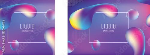 Abstract Background with Floating 3D Spheres and Bubbles.
Vibrant Purple and Blue Gradient with Geometric Elements.
Modern Creative Frame with Soft Circular Shapes.