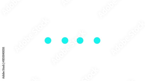 Minimal Loading Dots Animation on Light Background.