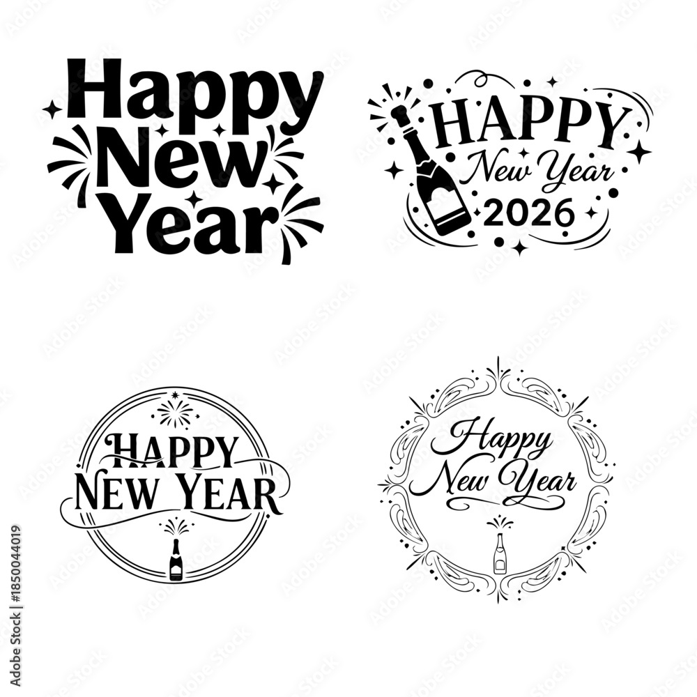 Obraz premium set of vintage labels and stamps