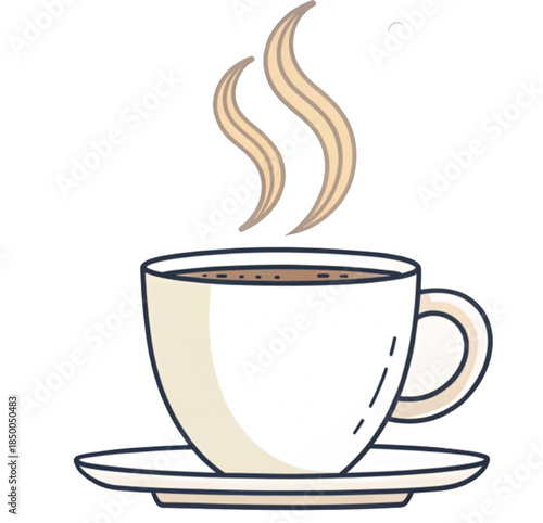 Aromatic Brew: A simple, inviting image of a cup of coffee with steam rising, illustrating warmth and the simple pleasure of a comforting beverage.