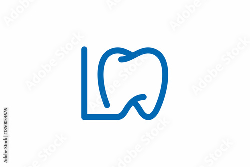 Letter L Dental Logo 