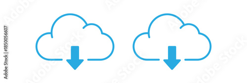 Cloud download icons