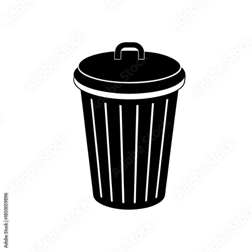 trash can isolated on white