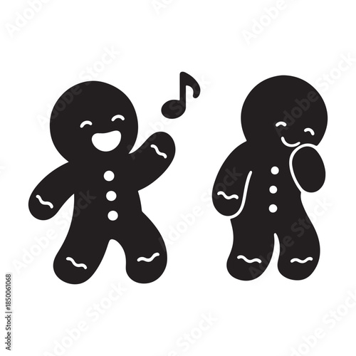 Singing Gingerbread Man Music Icon