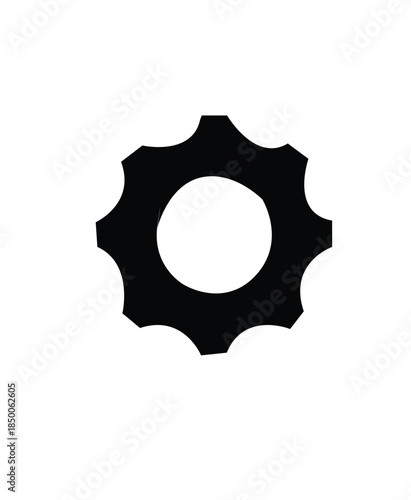 gears on white background vector