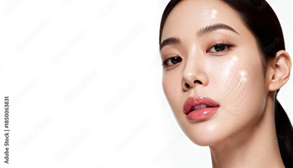 Naklejka premium face lift up treatment
