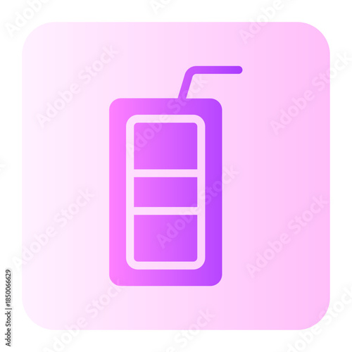 Soft drink gradient icon